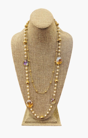 Golden Grace Layered Pearl Necklace Golden Grace Layered Pearl Necklace