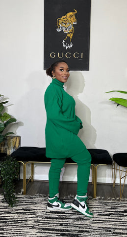 Arman Sleek 3 Piece Sweater Set ( Green) Arman Sleek 3 Piece Sweater Set ( Green)