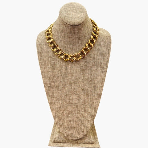 Bold Aura 18k Gold Plated Chunky Cuban Necklace Bold Aura 18k Gold Plated Chunky Cuban Necklace