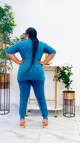 GLADYN SOFT DENIM WASH 2 PIECE SET GLADYN SOFT DENIM WASH 2 PIECE SET