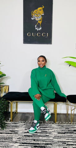 Arman Sleek 3 Piece Sweater Set ( Green) Arman Sleek 3 Piece Sweater Set ( Green)