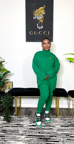 Arman Sleek 3 Piece Sweater Set ( Green) Arman Sleek 3 Piece Sweater Set ( Green)