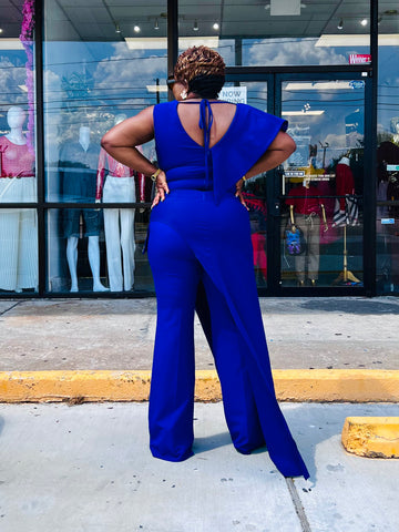 ROYALE SILVER EMBELLISHED SLANT DETAILED TOP (Royal blue) ROYALE SILVER EMBELLISHED SLANT DETAILED TOP (Royal blue)