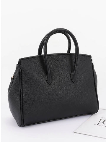 AMILA LUXE TOP HANDLE SATCHEL BAG (Black)