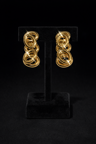 Elysian Link Statement Stud Earrings