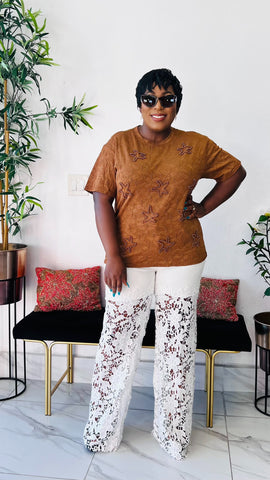 PEARL SHORE LACE TOP / BLOUSE