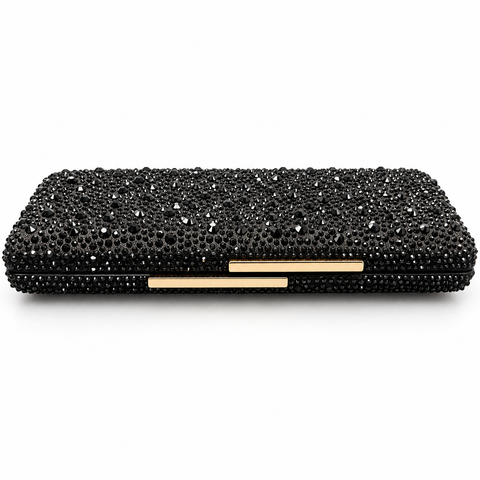 Blythe Crystal Statement Rectangle Clutch Purse