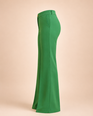 Miss Professional Structured Bootcut Pant - Light Olive
