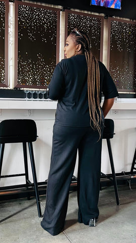 Onyx Button Detail Pant Set