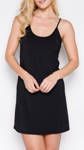 SABLE SLIP DRESS (Black)