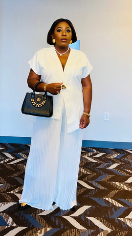 The Aurelia Veil High Low Blazer Set