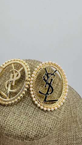 CAMERON OVAL PEARL EARRINGS