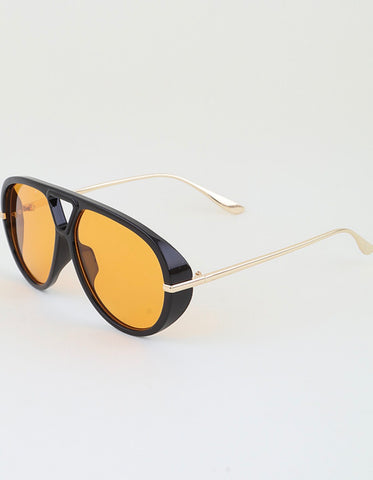 Triara Luxe Aviator Oversized Gradient Shield Sunglasses