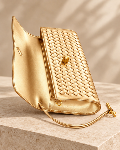 The Signature No.5 Woven Clutch