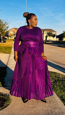 Zafira Royale Pleated Miyake Set