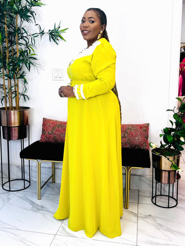 Azaria Floral Embellished Maxi Dress