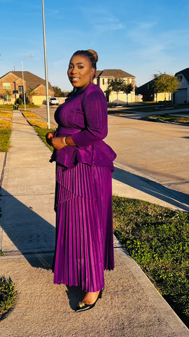 Zafira Royale Pleated Miyake Set