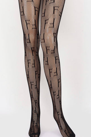 Farah Icon Fishnet Stocking Tights (Black)