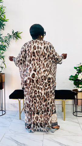 KENYATTA ANIMAL PRINT 2 PIECE DRESS SET