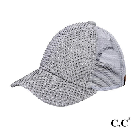 WHEATON RHINESTONE NET BASEBALL HAT
