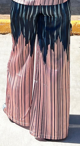 KAÏA SATIN WIDE LEG PANTS