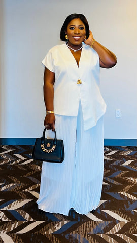 The Aurelia Veil High Low Blazer Set