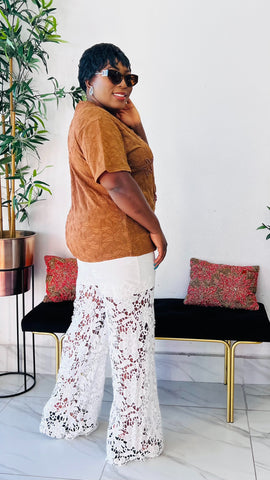 PEARL SHORE LACE TOP / BLOUSE