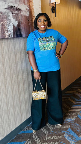 AMORE Luxe Embellished Graphic Tee