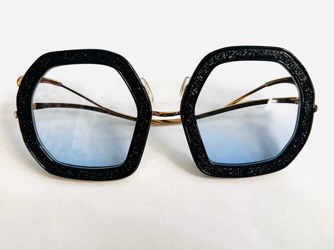 ARIANA GEOMETRIC GLITTER SUNGLASSES