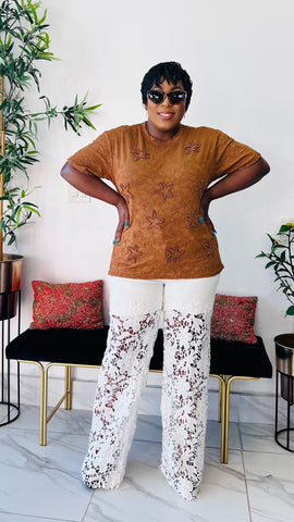 PEARL SHORE LACE TOP / BLOUSE