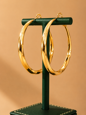 The MONROE Twisted Hoop Earrings