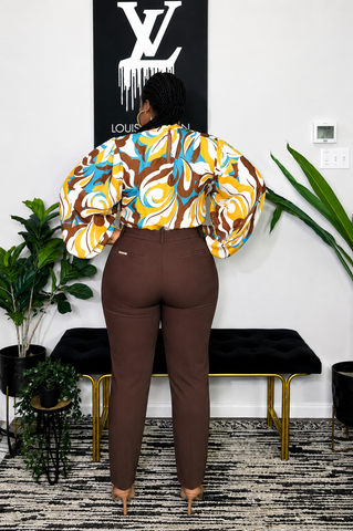 Le Chic Structured Ankle Pants