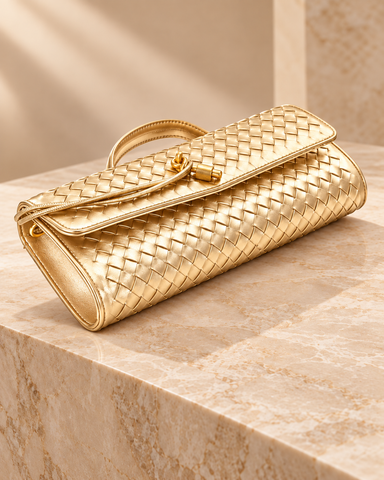 The Signature No.5 Woven Clutch
