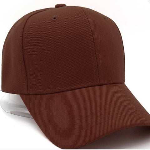 SOLID BASEBALL FACE CAP (Brown)