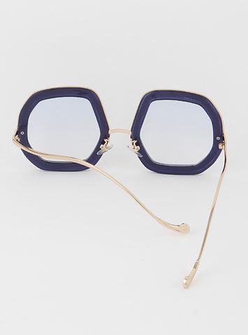 ARIANA GEOMETRIC GLITTER SUNGLASSES