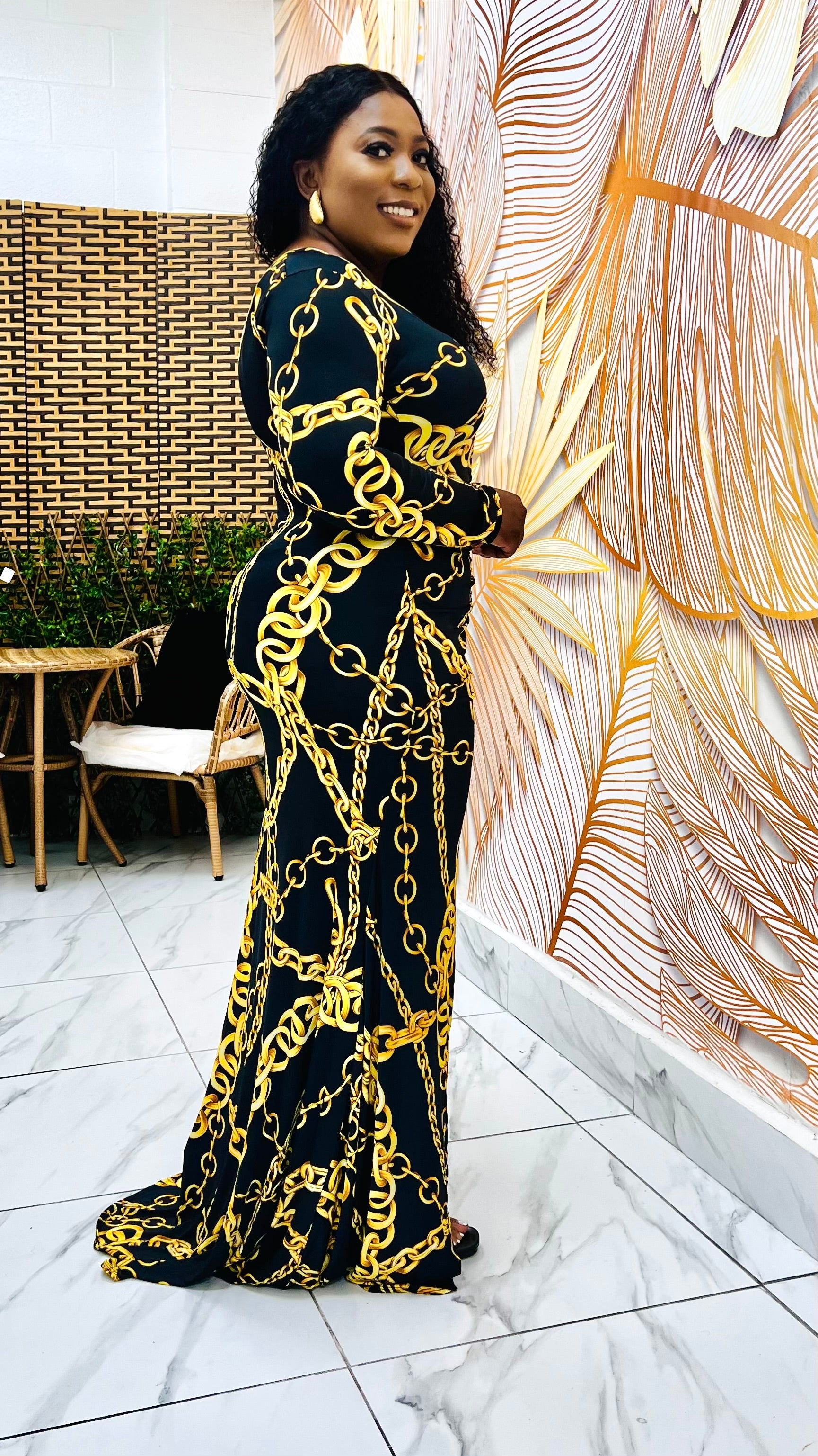 Versara Chain Drape Ruched Maxi Dress 3xlarge By Styletittudeapparelusa Versara Chain Drape Ruched Maxi Dress 3xlarge By Styletittudeapparelusa