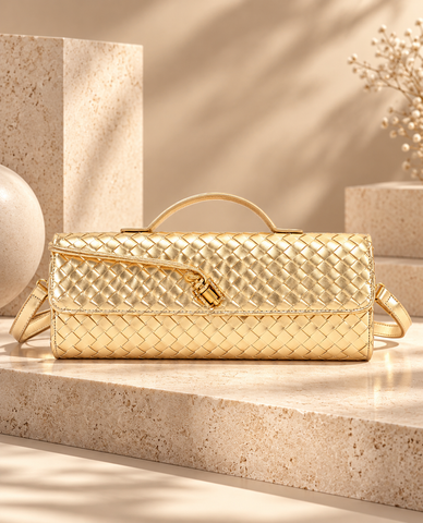 The Signature No.5 Woven Clutch