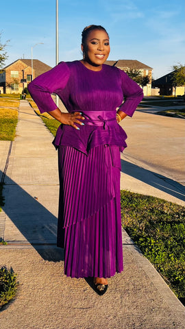 Zafira Royale Pleated Miyake Set