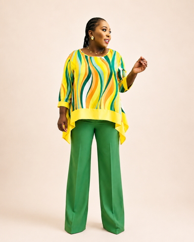 Savona Sunset Wave Tunic Multicolor Top