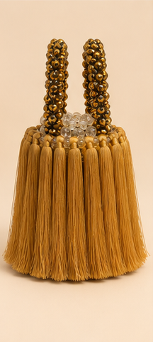 Signature Royale Handcrafted Beaded Fringe Bag