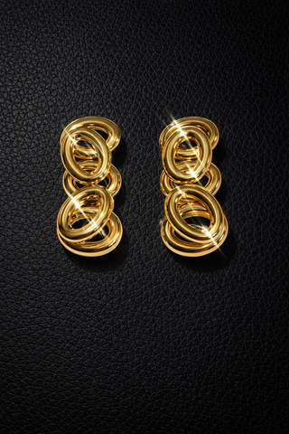 Elysian Link Statement Stud Earrings