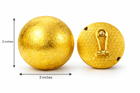 Tovia Brushed Matte Round Studd Earrings