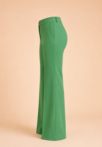 Miss Professional Structured Bootcut Pant - Light Olive