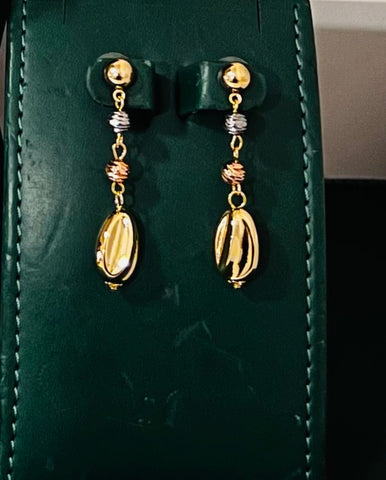 TAYLOR LONG NECKLACE & EARRING SET ( Gold )