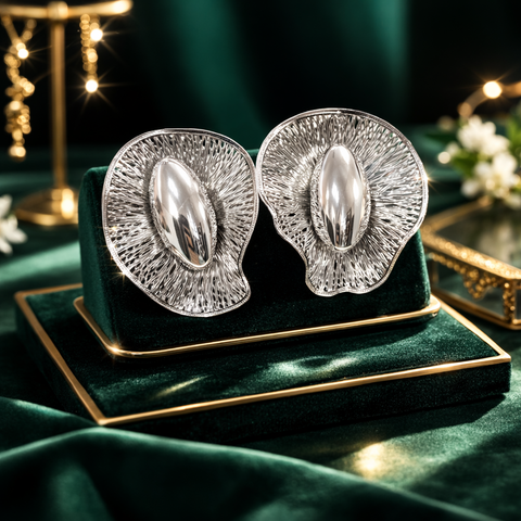 Aster Statement Bold Studd Earrings