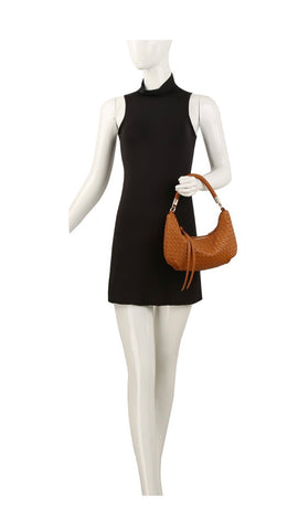 NOMAD WOVEN HOBO BAG (Coffee)