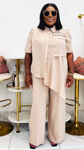 Savoy Asymmetrical Luxe Pant Set