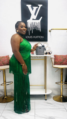 The EMERÉA Luxe Fringe Goddess Dress