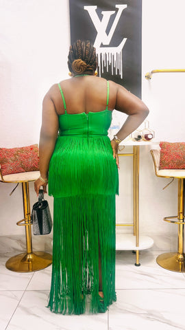 The EMERÉA Luxe Fringe Goddess Dress