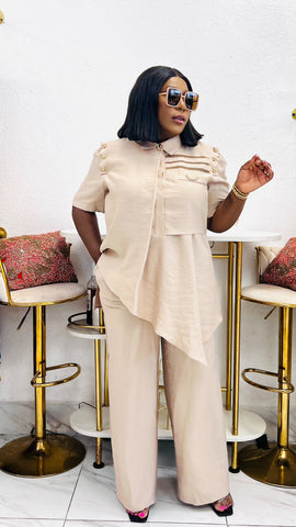 Savoy Asymmetrical Luxe Pant Set